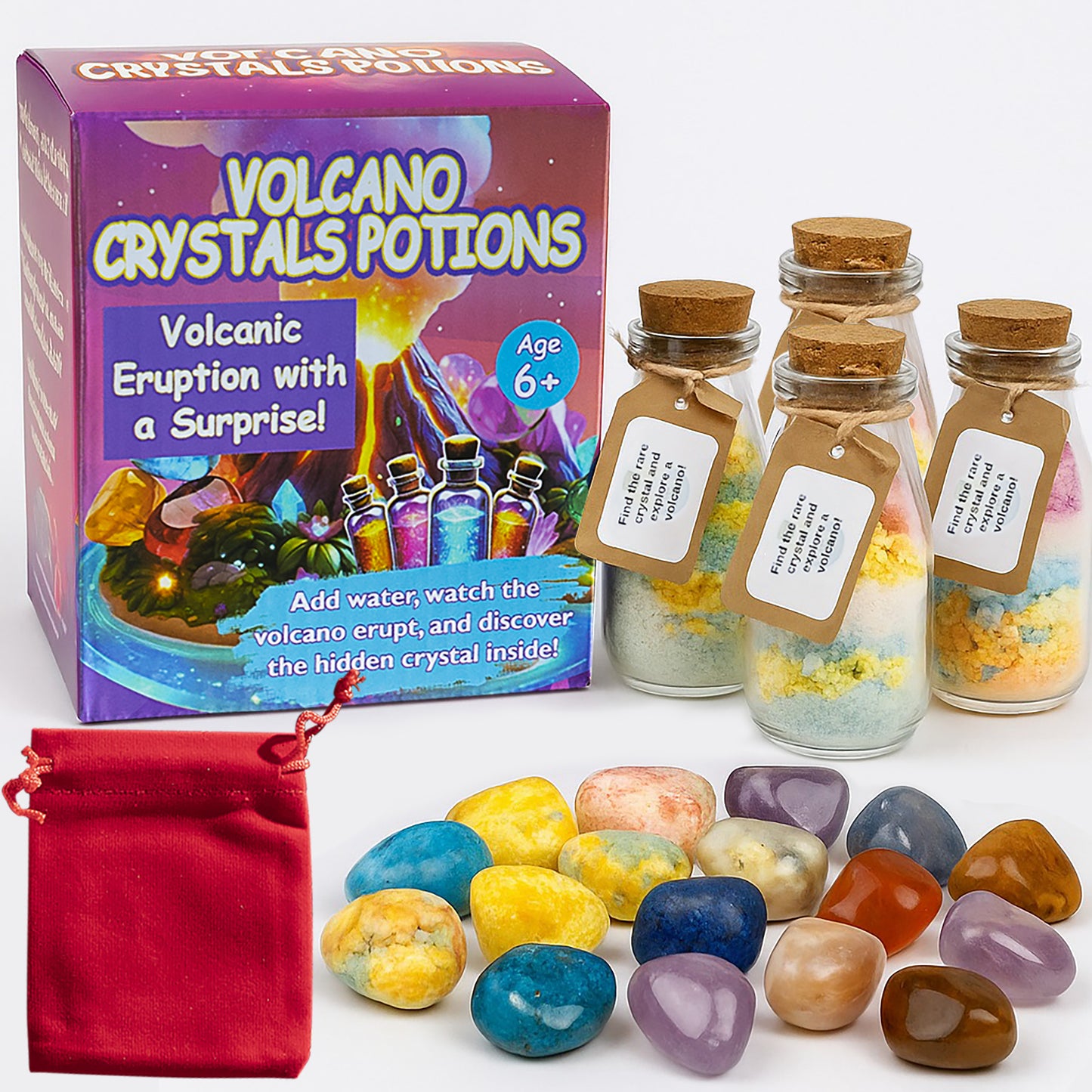 Bath Bombs Volcano Crystals Potions - Collect All 40 Crystals