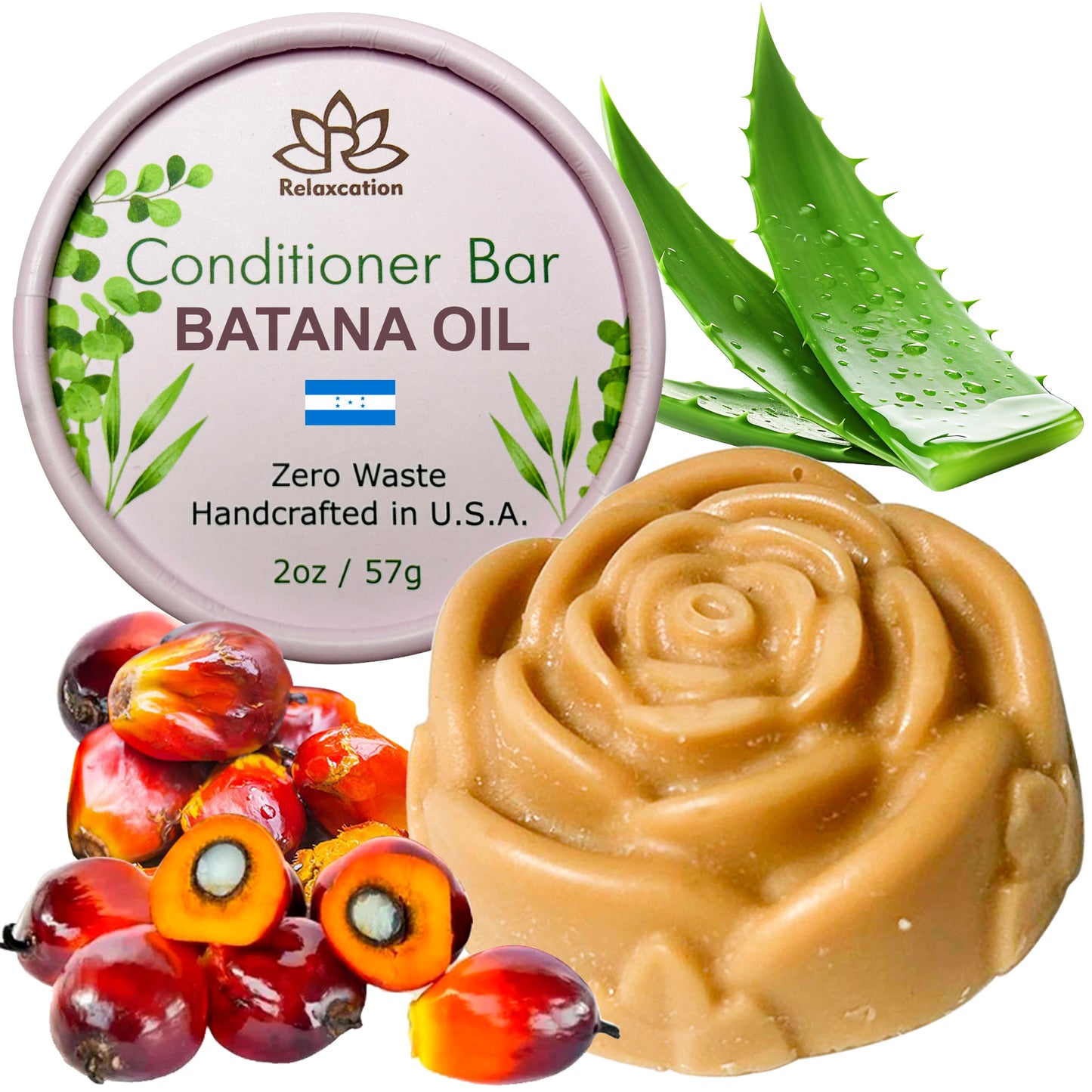 Batana Oil Shampoo Bar and Conditioner Bar for Hair Growth