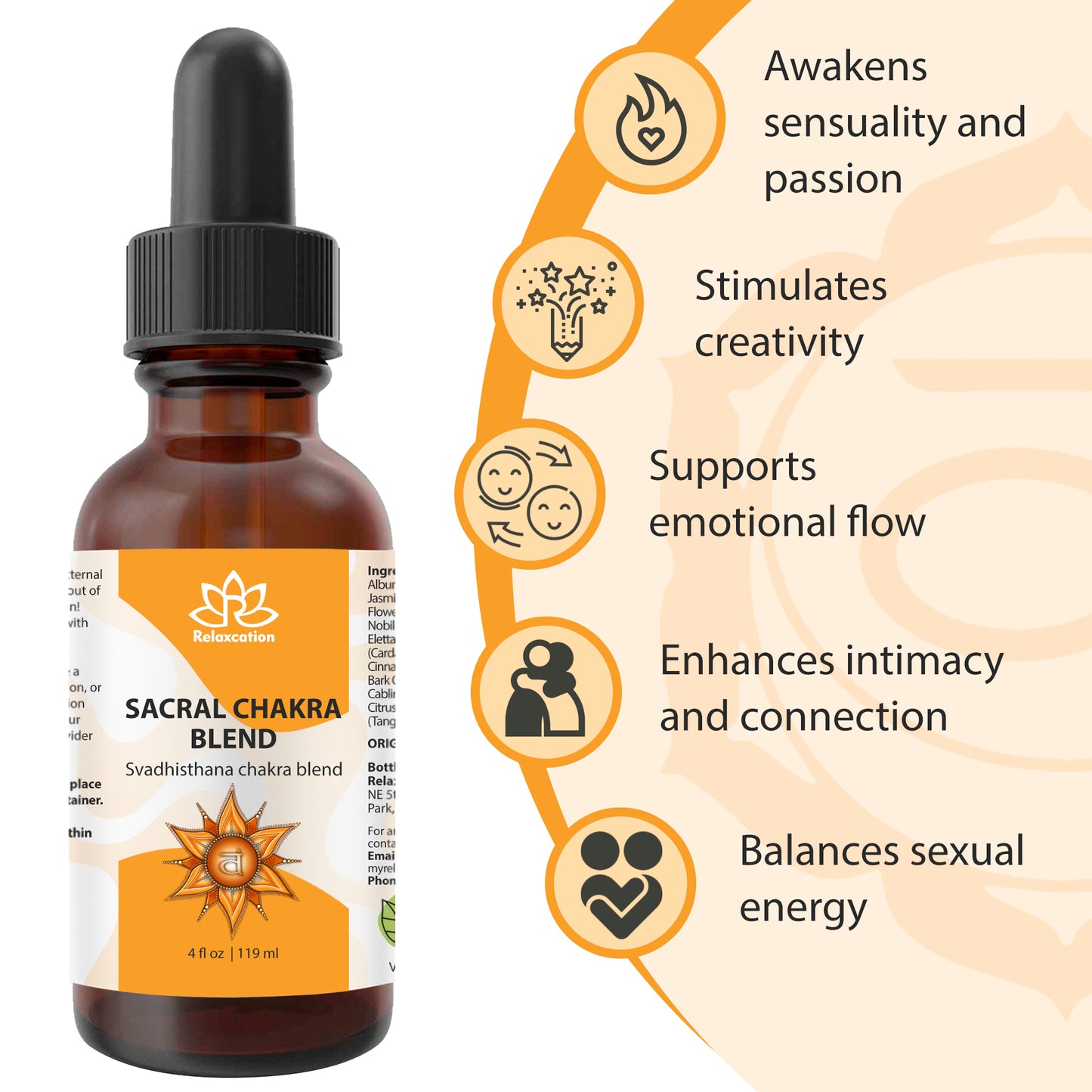 Sacral Chakra Essential Oil Blend – Svadhisthana