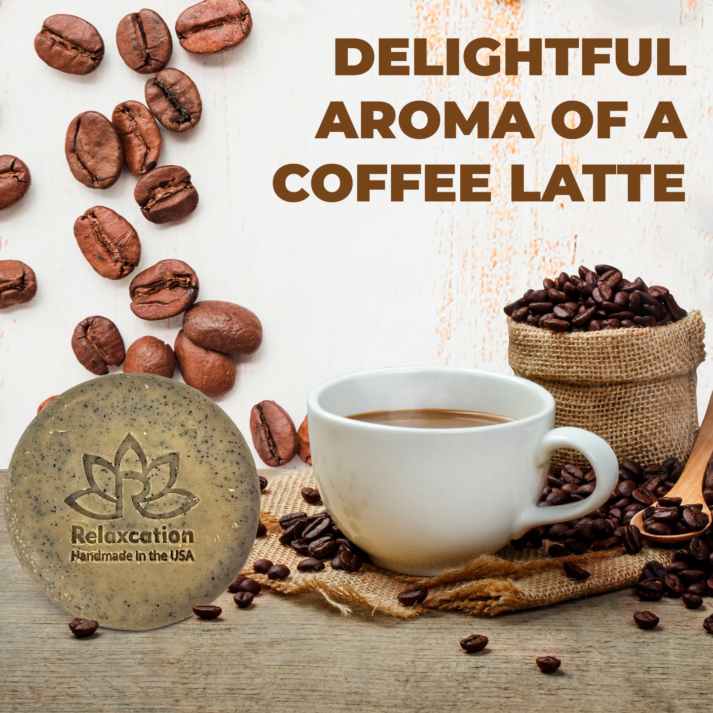 Natural Coffee Scrub Soap Bar - Exfoliating