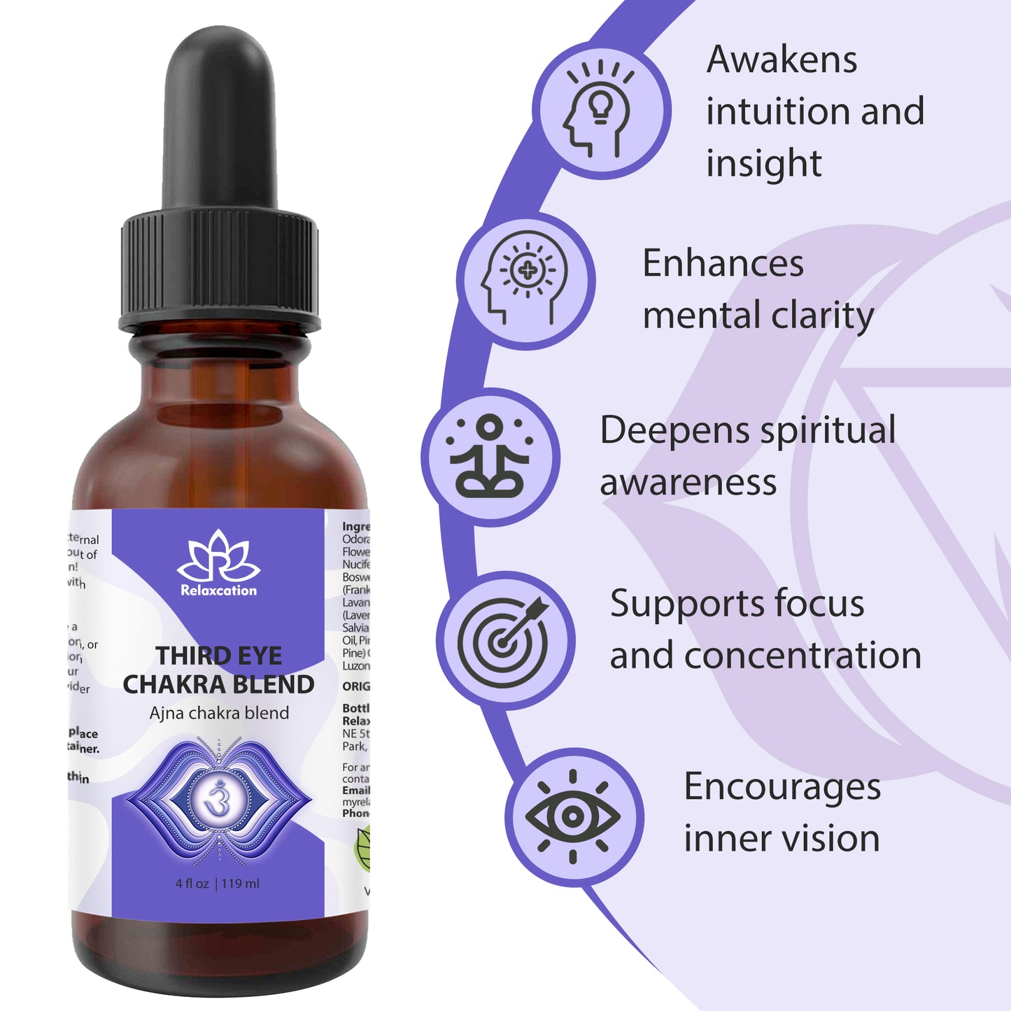Third Eye Chakra Essential Oil Blend – Ajna