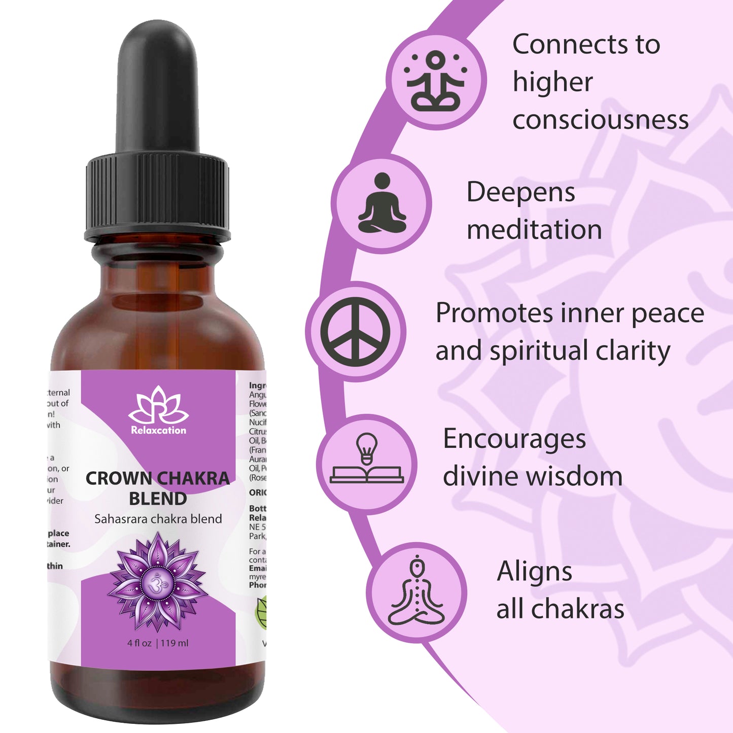 Crown Chakra Essential Oil Blend – Sahasrara