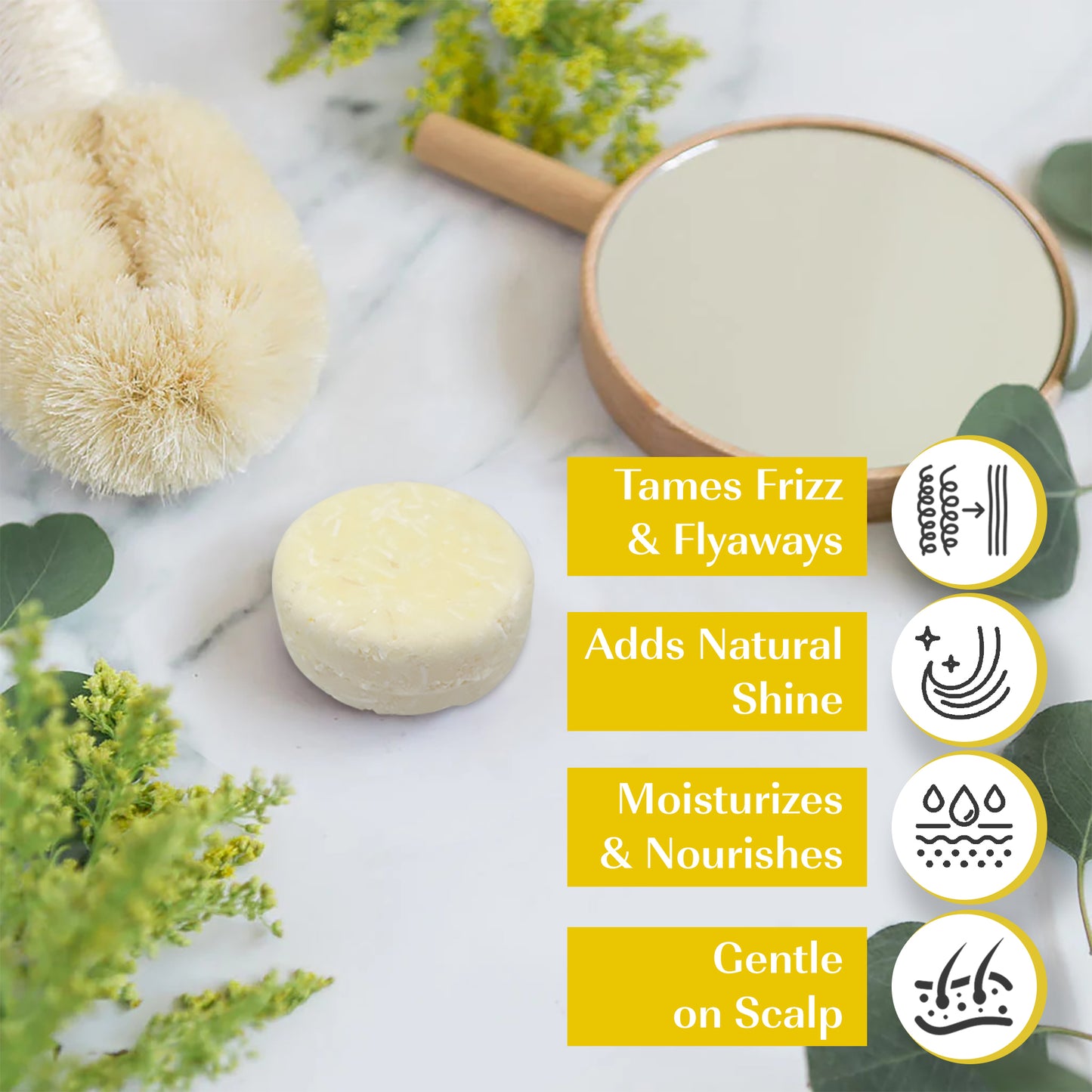 Marula oil SOLID Shampoo Bar for Hair Growth - For Curly Hair, Damaged or Dry