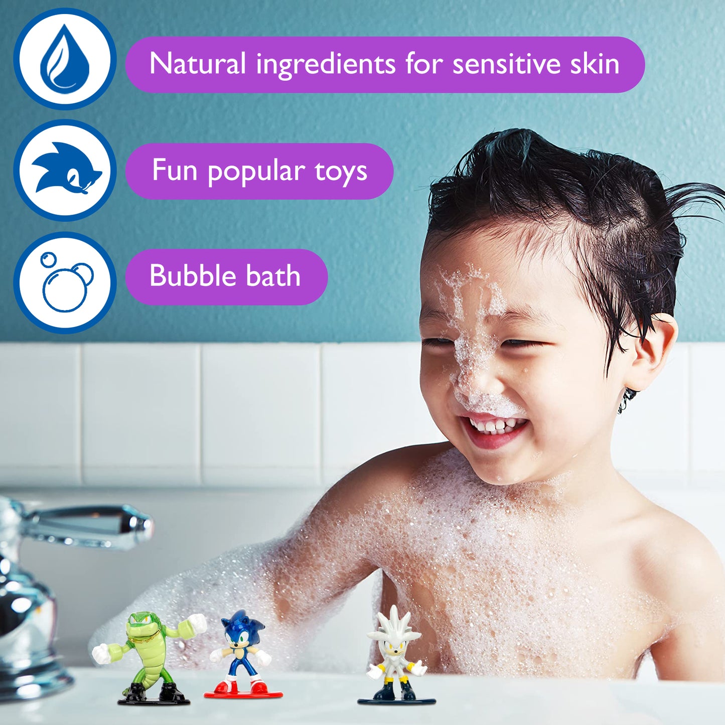 Bath Bombs for Kids with SONIC Toys Inside