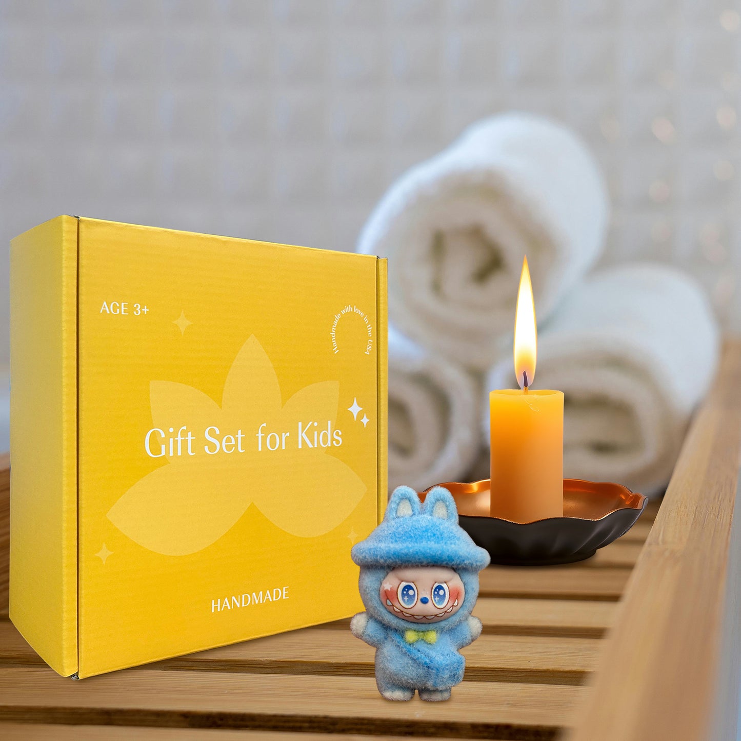 3 Big Bath Bombs for Kids with Labubu Toys Inside