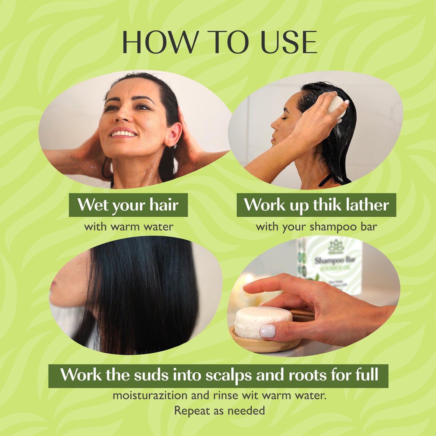 Shampoo Bar Soursop Oil for Dry, Thinning Hair | For Hair Growth, Strengthening, Thickening & Volumizing Solid Shampoo for Women | Shea & Cocoa Butter | Free of Parabens & Sulfates