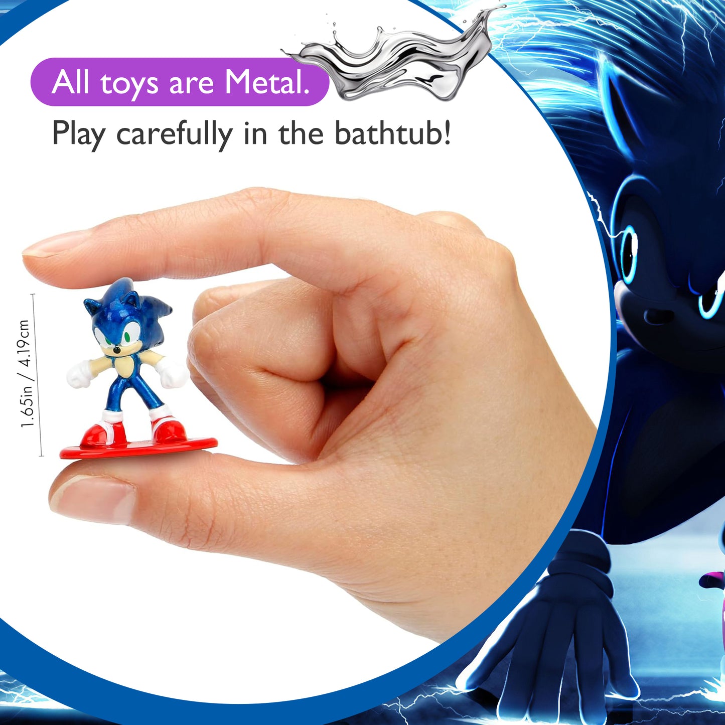 Bath Bombs for Kids with SONIC Toys Inside