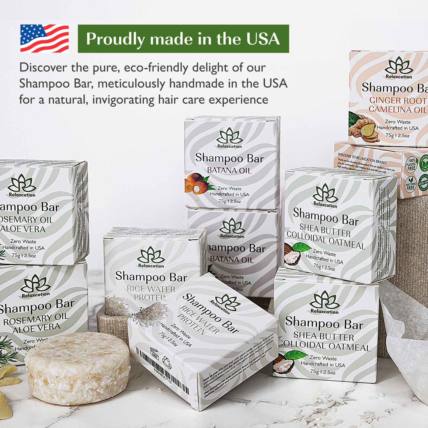 Shampoo Bar Soursop Oil for Dry, Thinning Hair | For Hair Growth, Strengthening, Thickening & Volumizing Solid Shampoo for Women | Shea & Cocoa Butter | Free of Parabens & Sulfates