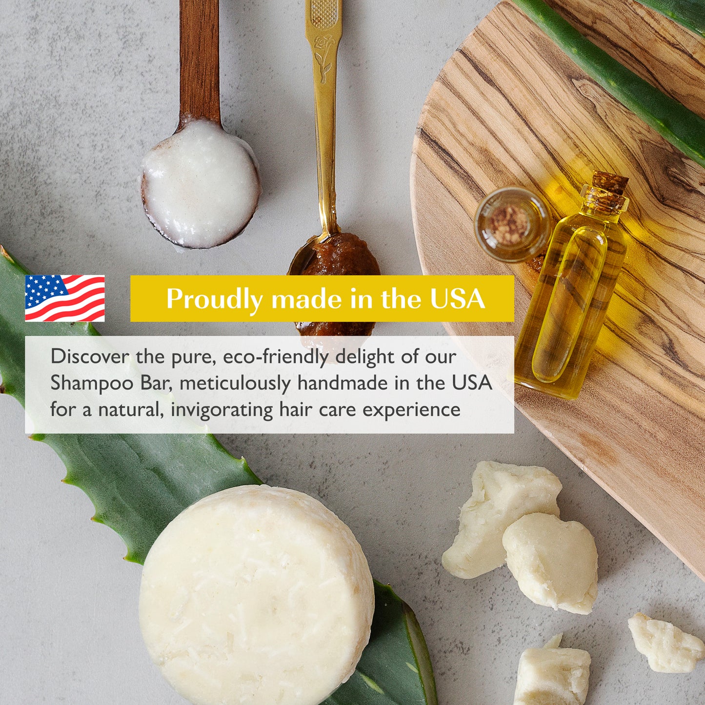 Marula oil SOLID Shampoo Bar for Hair Growth - For Curly Hair, Damaged or Dry