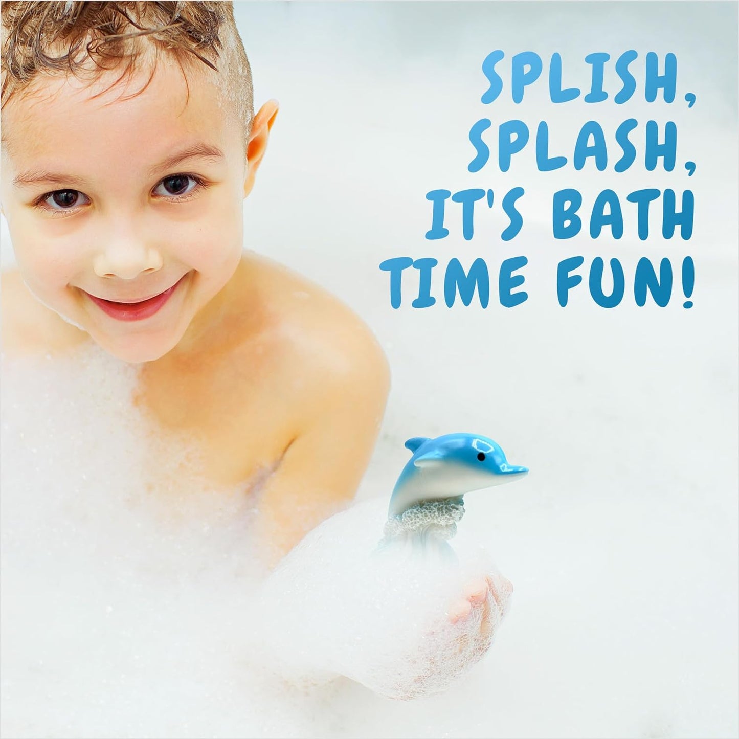 Dolphin Toy Bath Bomb for Kids with Surprise Inside