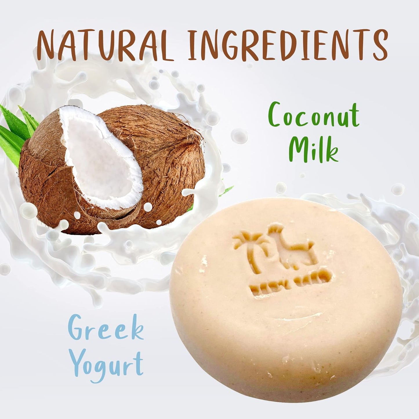 Organic Baby Soap Bar with Coconut Milk and Greek Yogurt
