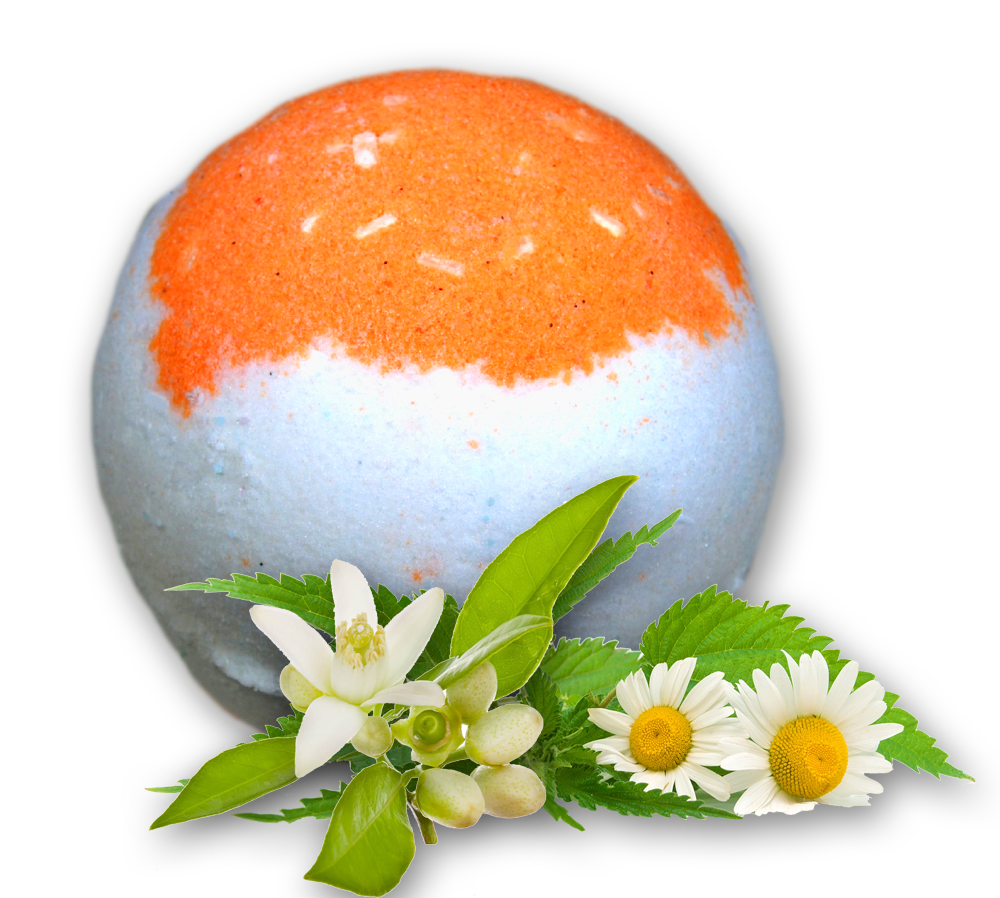 "Men's Herbs" Organic Bath Bomb for Men in kraft box - 5 oz