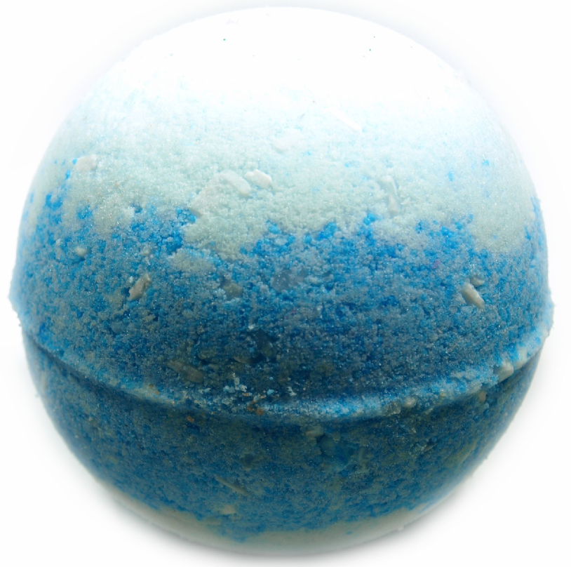 "Cool Water" Organic Bath Bomb for Men in kraft box - 5 oz