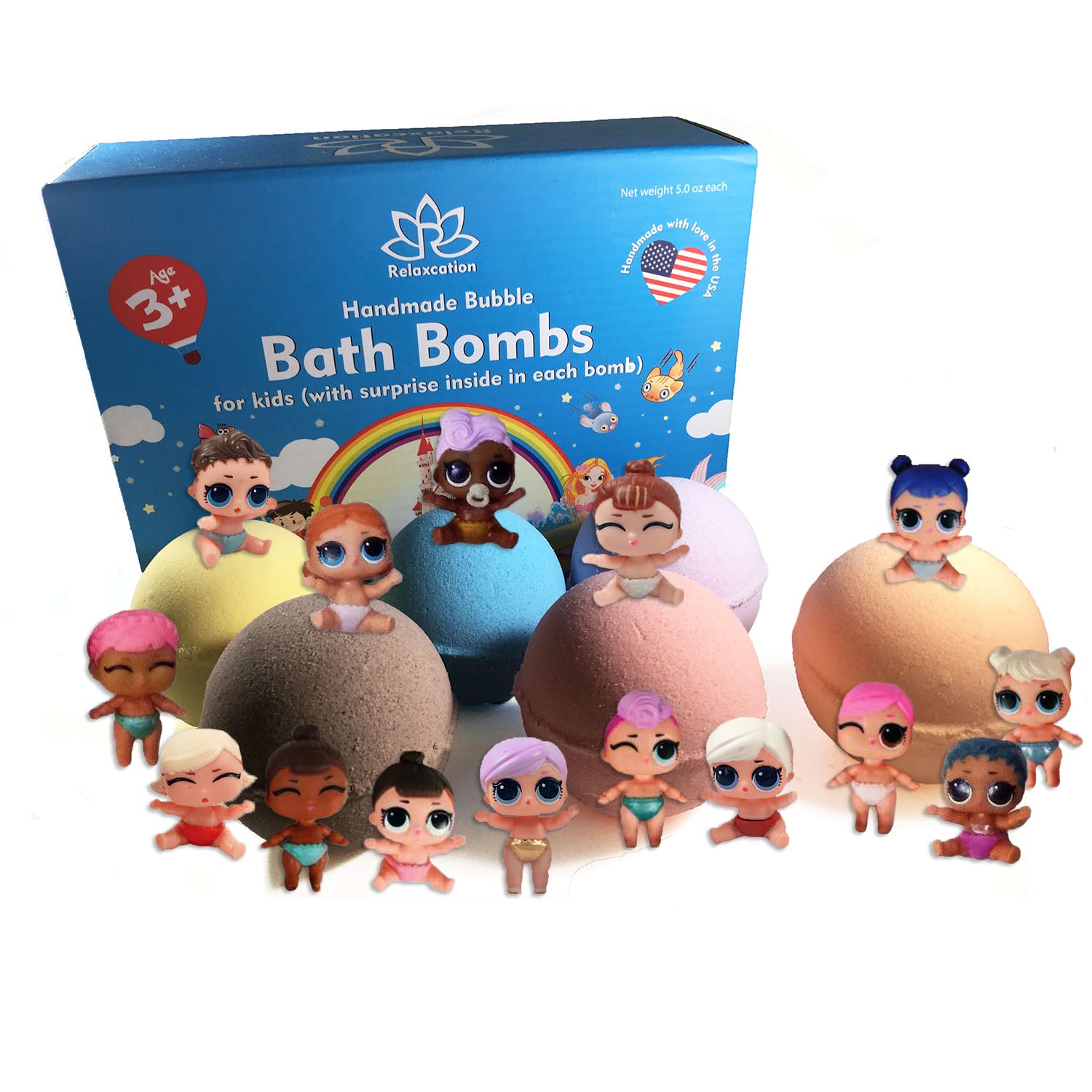 6 Bath Bombs with Shopkin Toys – RELAXCATION