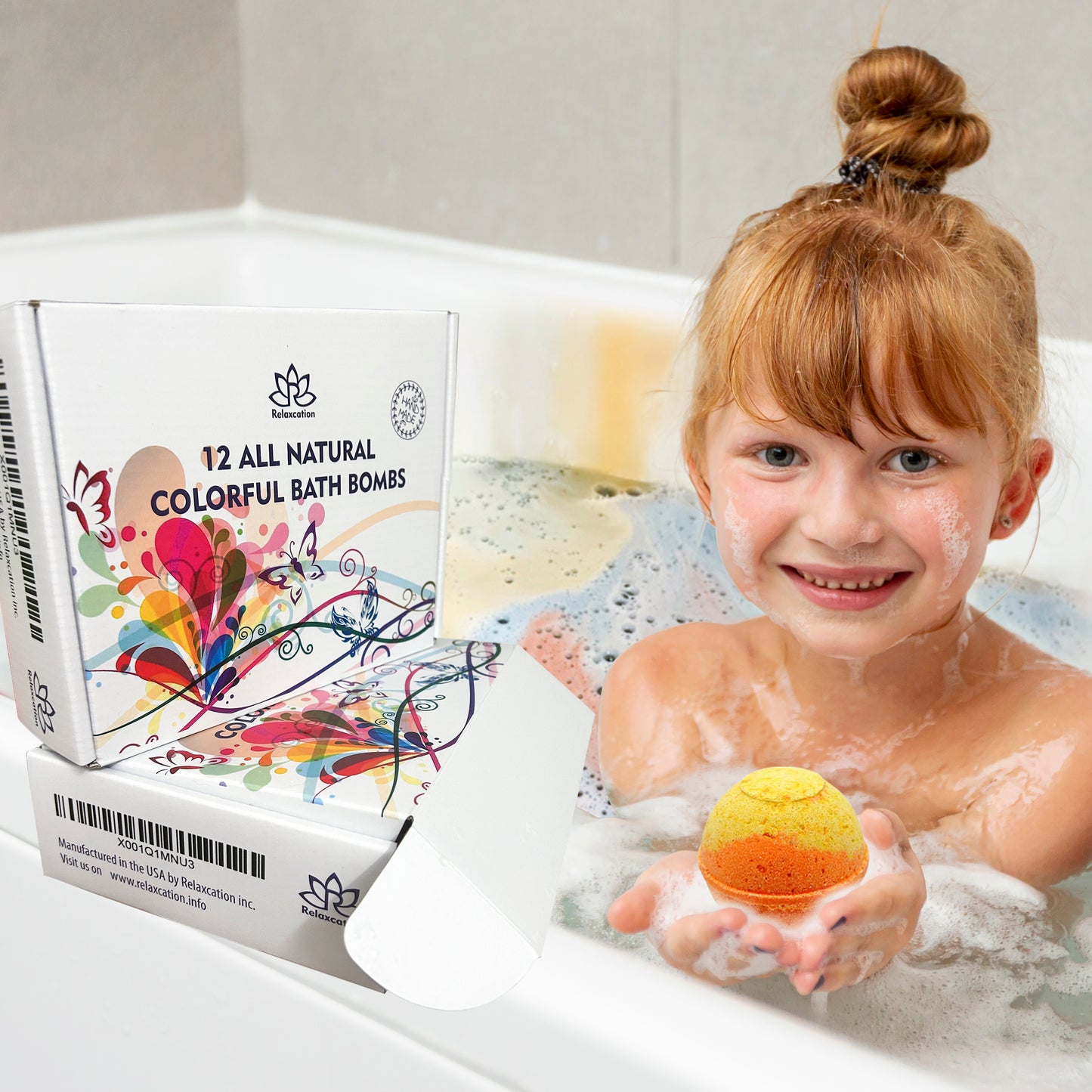 12 Bath Bombs for Kids with Surprise Toys Inside
