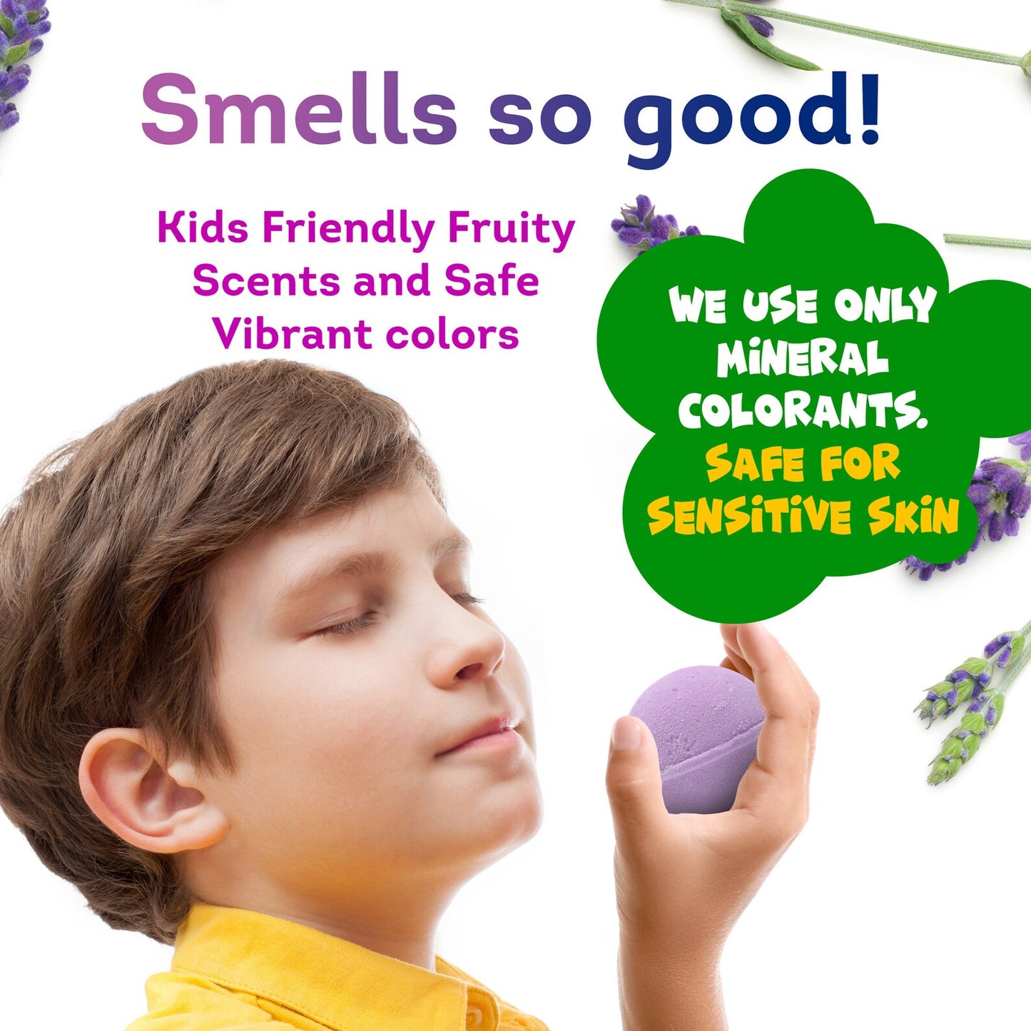 6 Bath Bombs with HalloweenToys Inside for Kids – Natural & Safe Bombs with Essential Oils