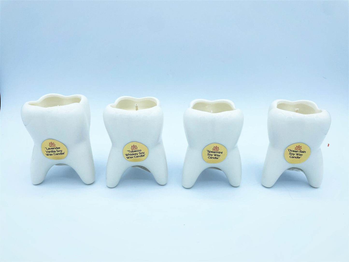 MINI MOLAR TOOTH Soy Wax Candle Set of 4