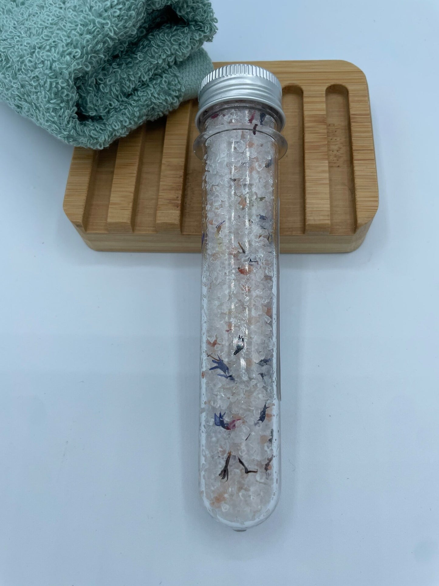 Lab Test Tube European Spa Salt and Pink Himalayan Salt