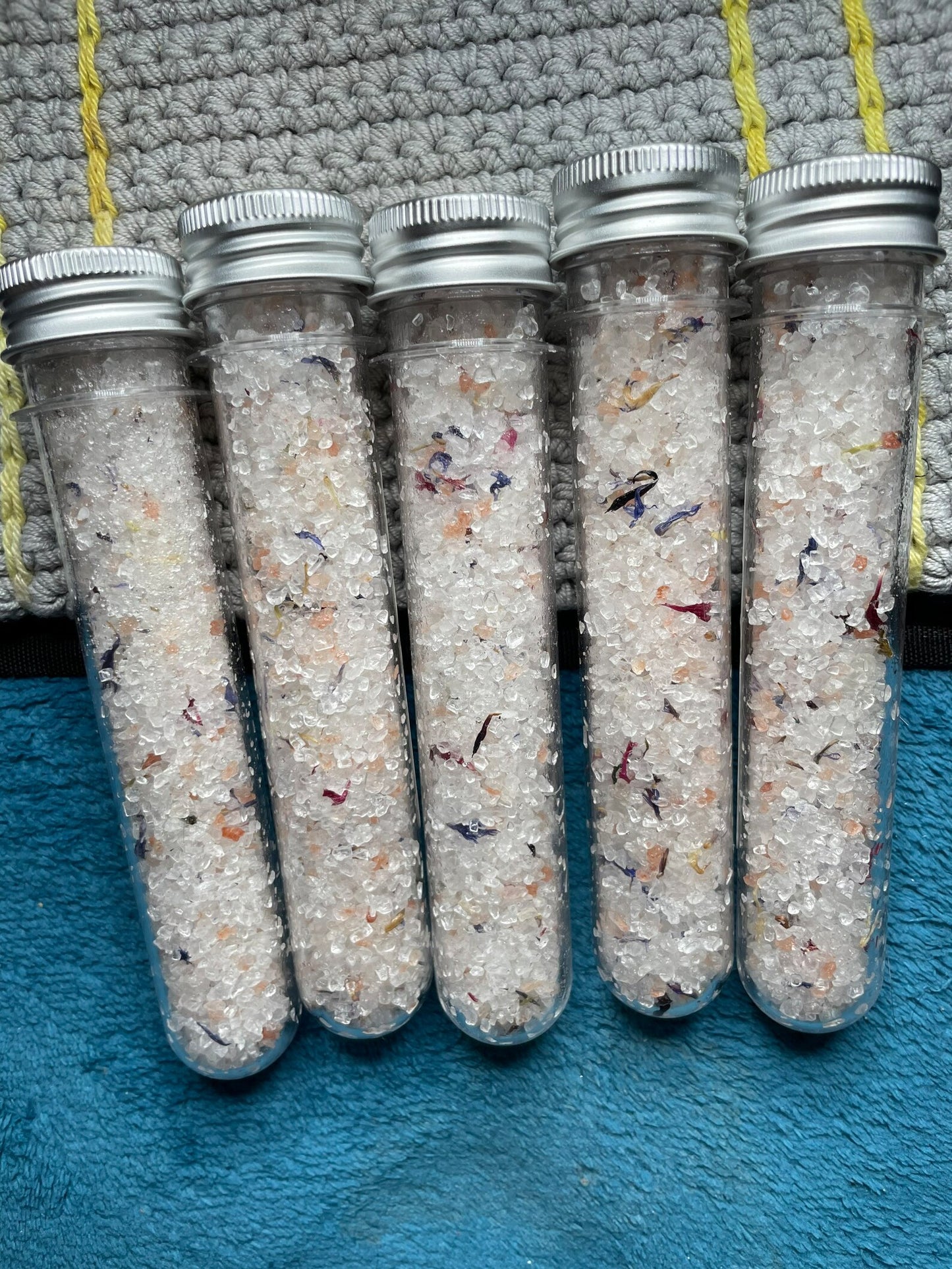 Lab Test Tube European Spa Salt and Pink Himalayan Salt