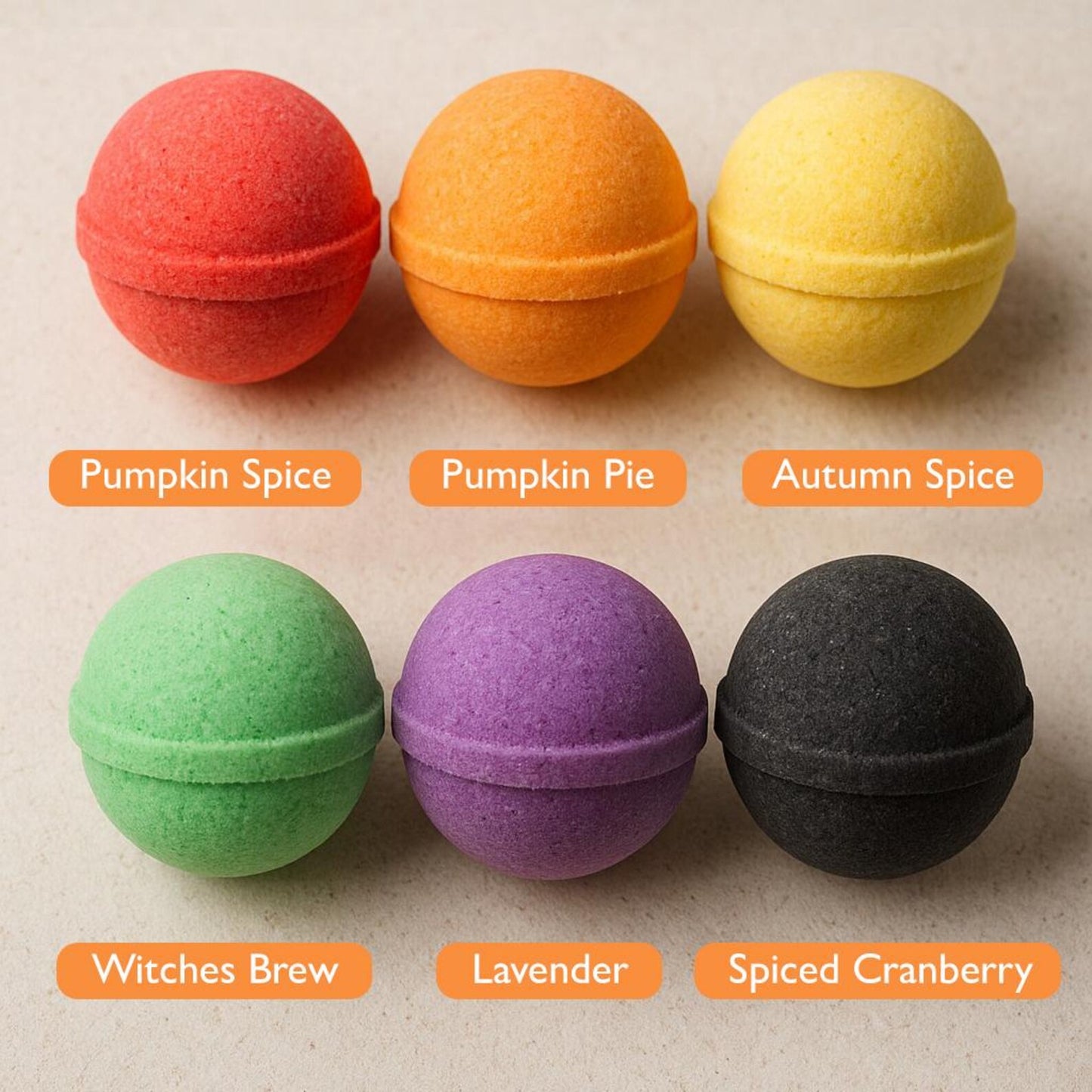 6 Bath Bombs with HalloweenToys Inside for Kids – Natural & Safe Bombs with Essential Oils