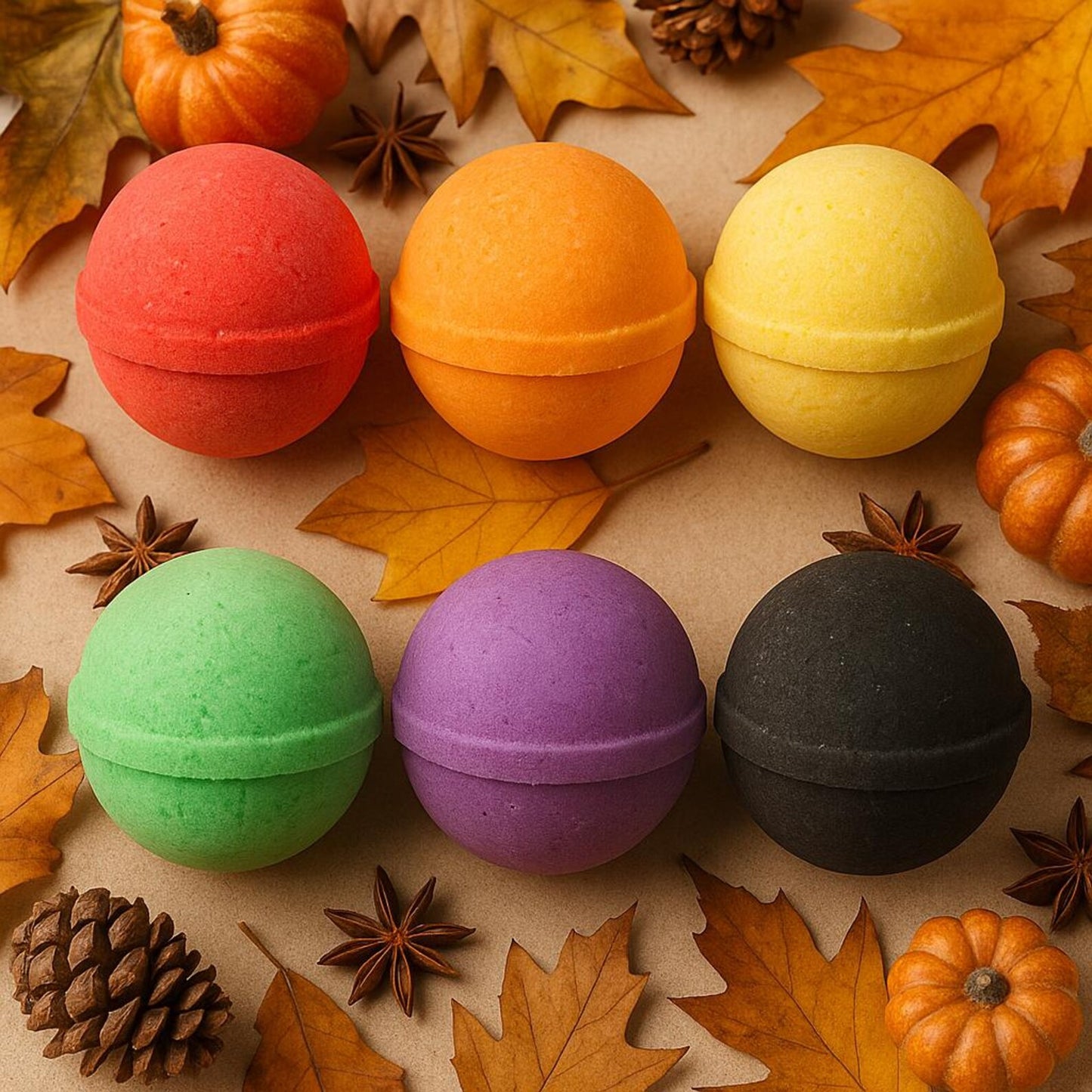 6 Bath Bombs with HalloweenToys Inside for Kids – Natural & Safe Bombs with Essential Oils