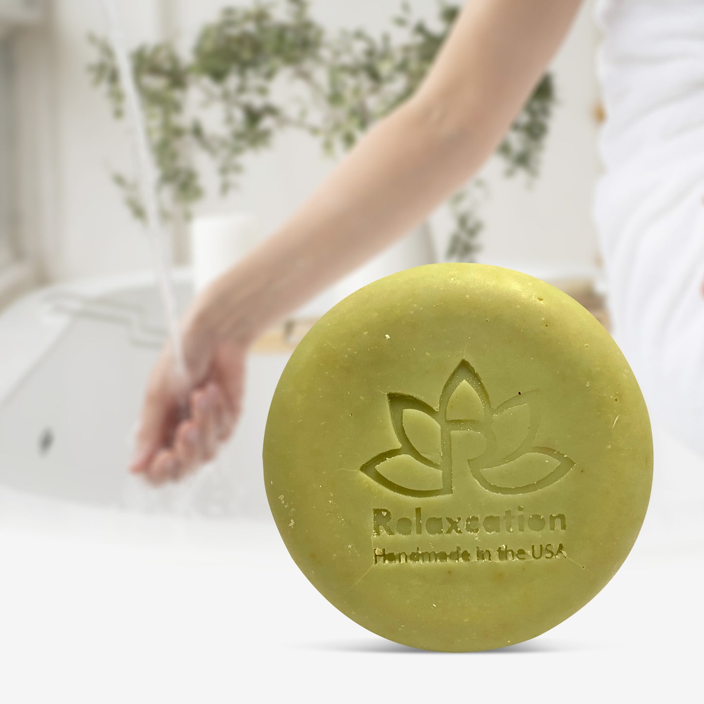 Natural Soap Bar with Olive Oil and Olive Leaves