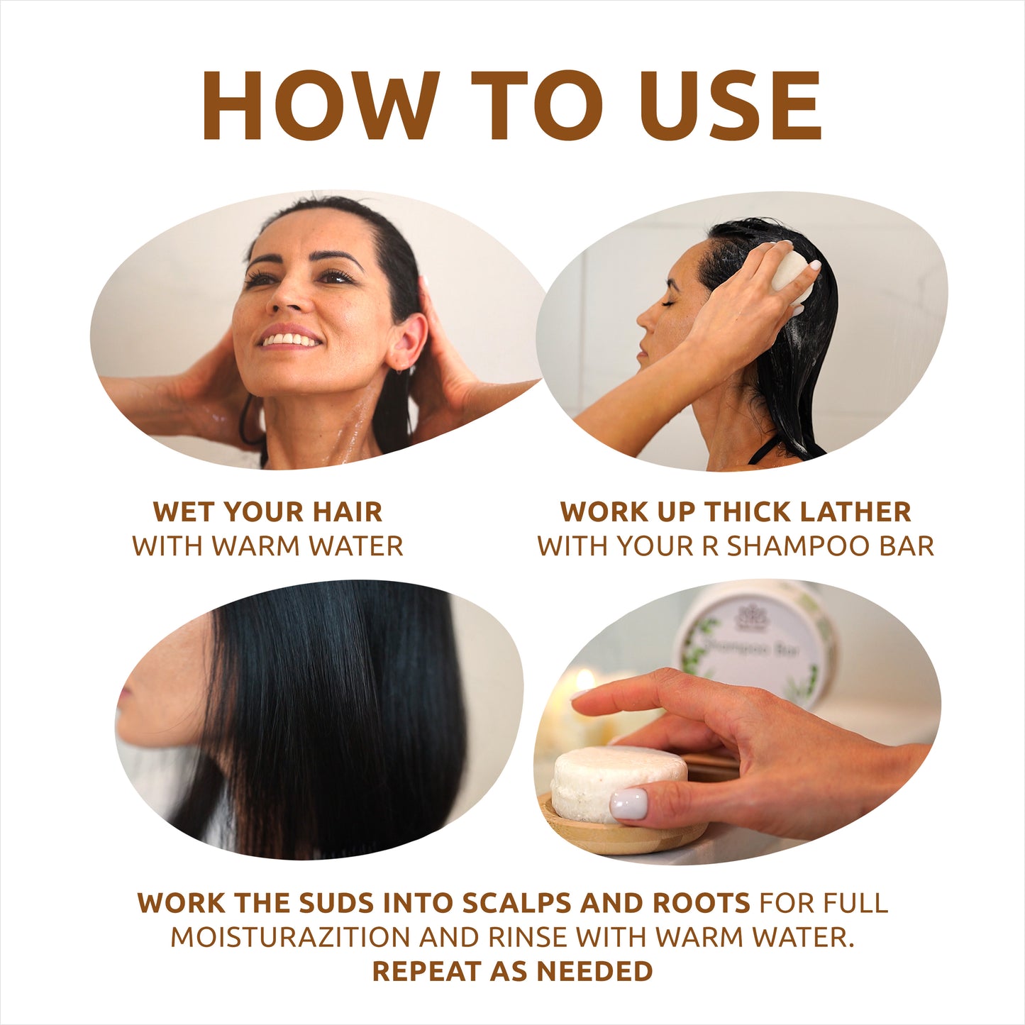 UNSCENTED Shampoo Bar for Damaged Hair