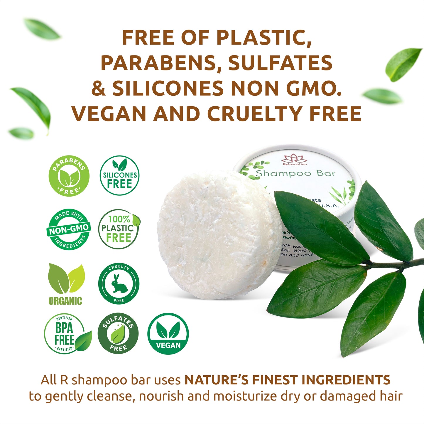 UNSCENTED Shampoo Bar for Damaged Hair