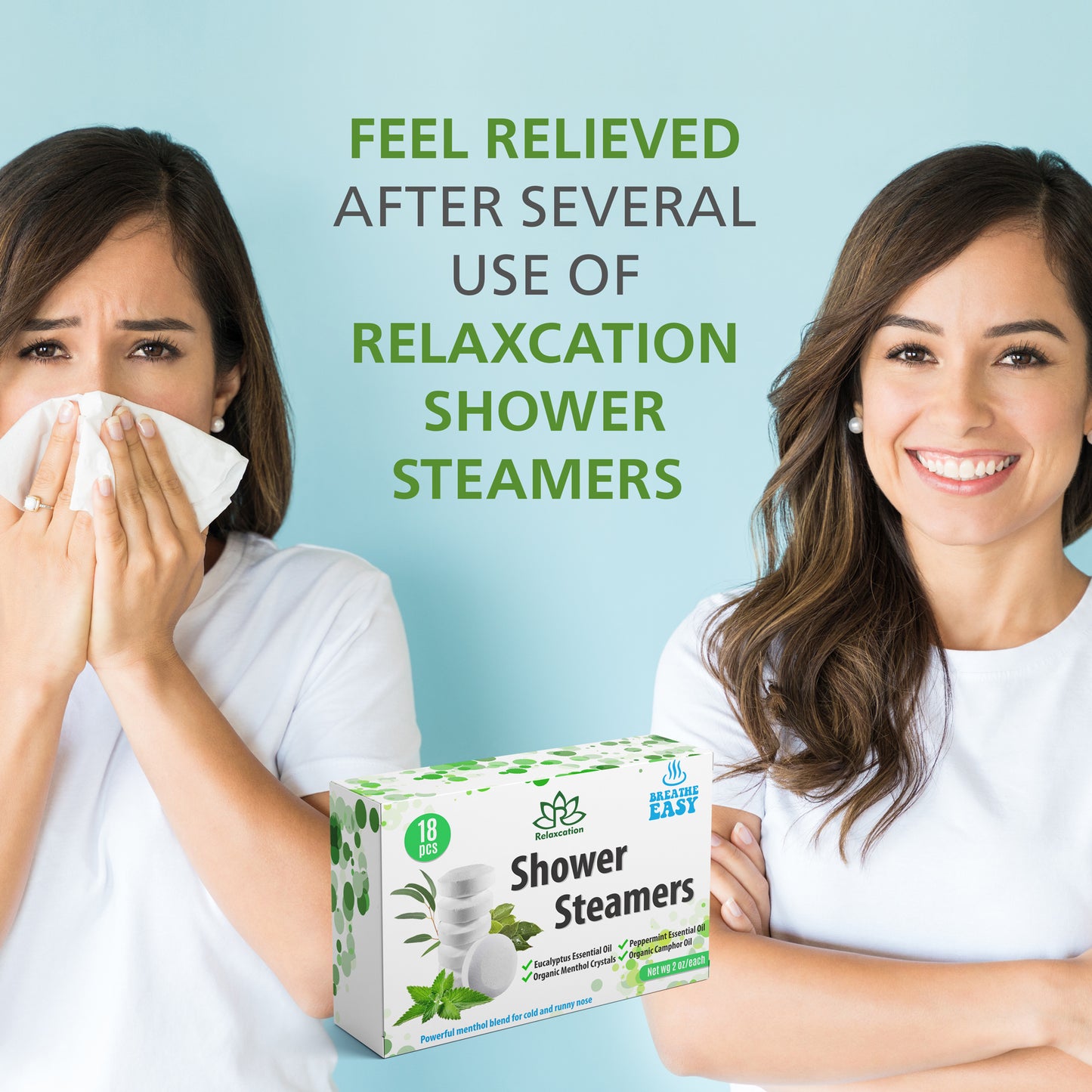 All-Natural Shower Steamers Tablets - Extra Strong 2 oz/each 18 Set