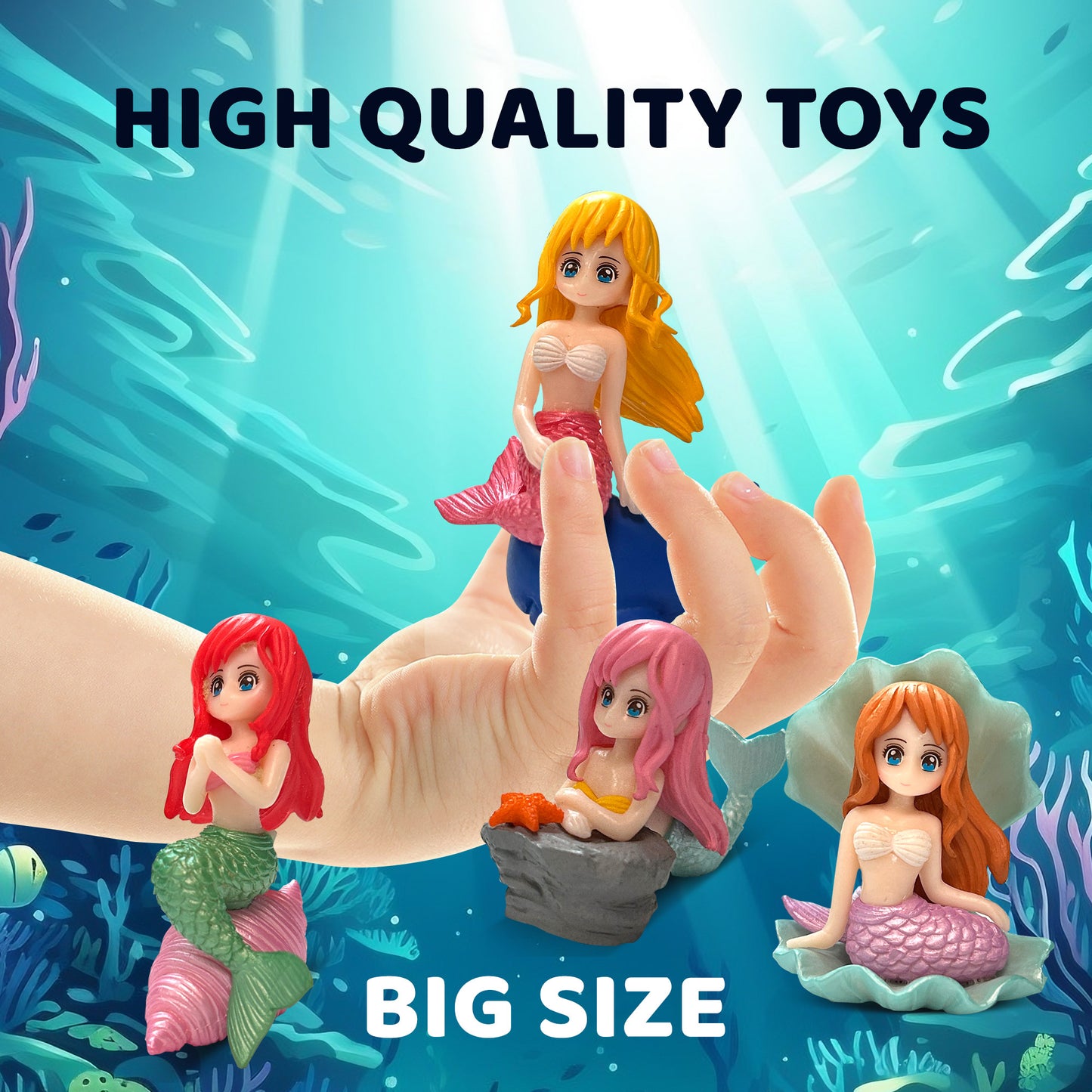 Big Bath Bombs for Kids with Surprise MERMAID Toys Inside