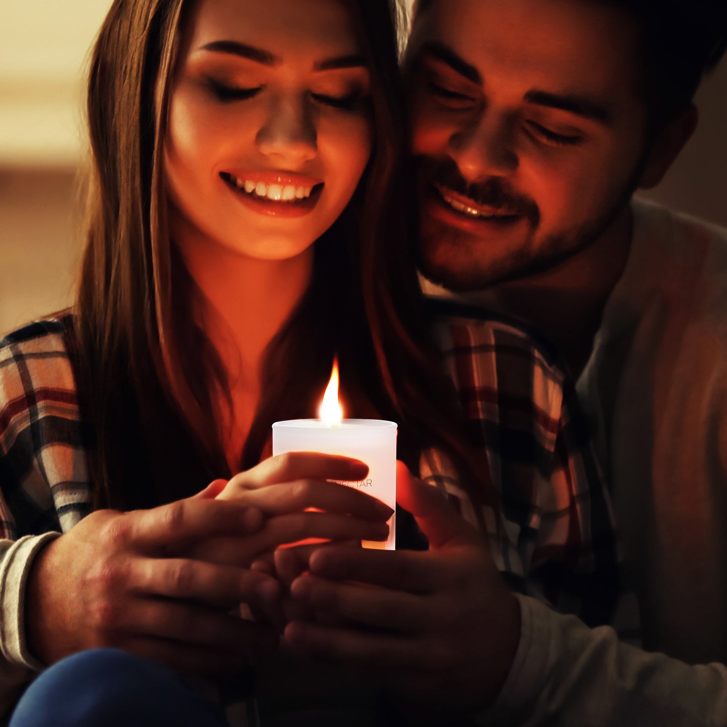 WHITE GARDENIA Soy Wax Candle in Glass Jar (10 oz)