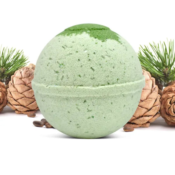 "Cedar Balsam" Organic Bath Bomb in kraft box - 5 oz