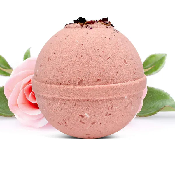 "Rose Garden" Organic Bath Bomb in kraft box - 5 oz