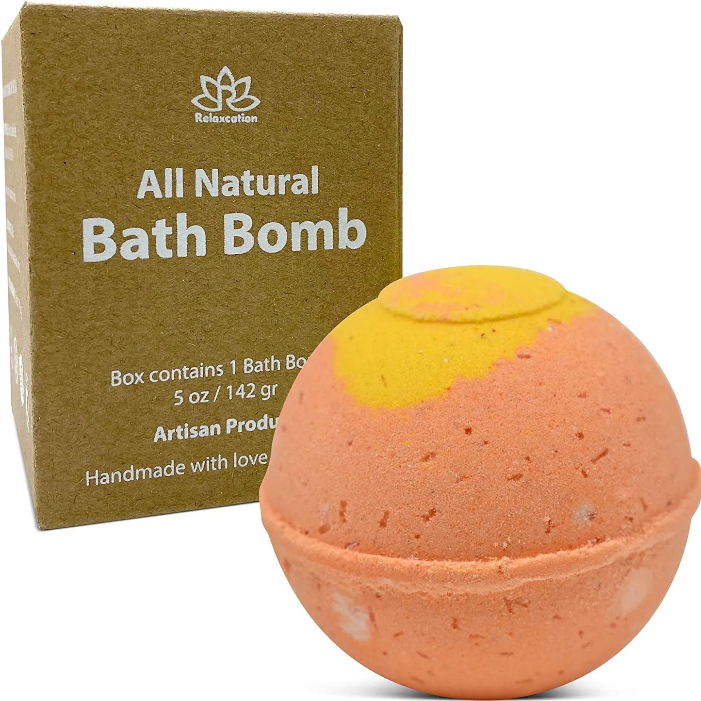 "Fruity Blend" Natural Bath Bomb in kraft box - 5 oz