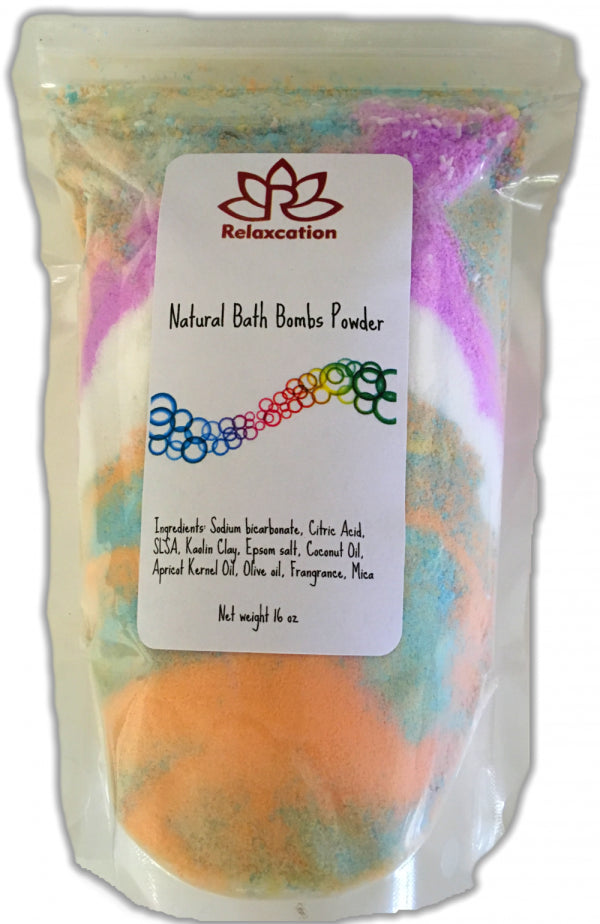 Bubble Bath Powder with Olive Oil, Coconut Oil and Apricot Kernel Oil