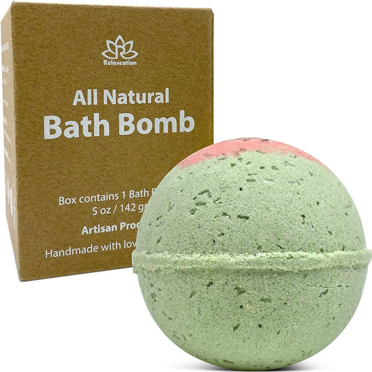 "Be Delicious Blossom" Organic Bath Bomb in kraft box - 5 oz