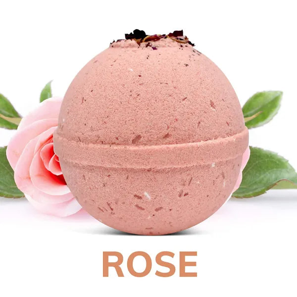 "Rose Garden" Organic Bath Bomb in kraft box - 5 oz