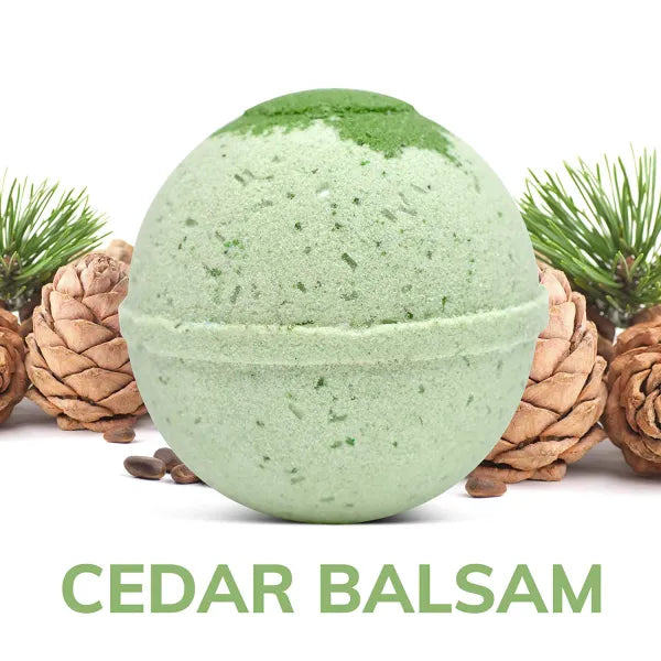 "Cedar Balsam" Organic Bath Bomb in kraft box - 5 oz