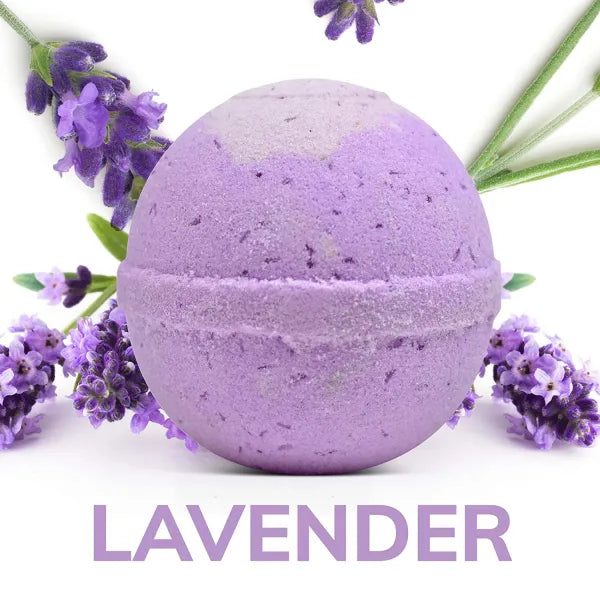 "Lavender" Organic Bath Bomb in kraft box - 5 oz