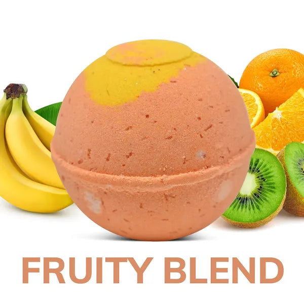 "Fruity Blend" Natural Bath Bomb in kraft box - 5 oz