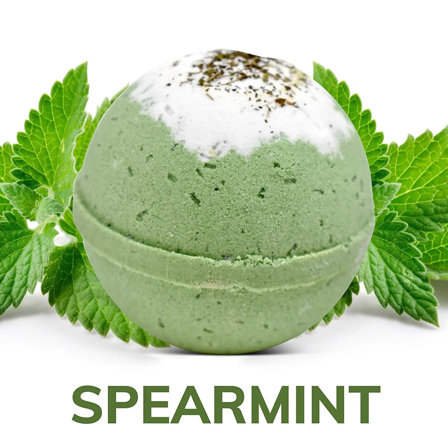 "Spearmint" Organic Bath Bomb in kraft box - 5 oz