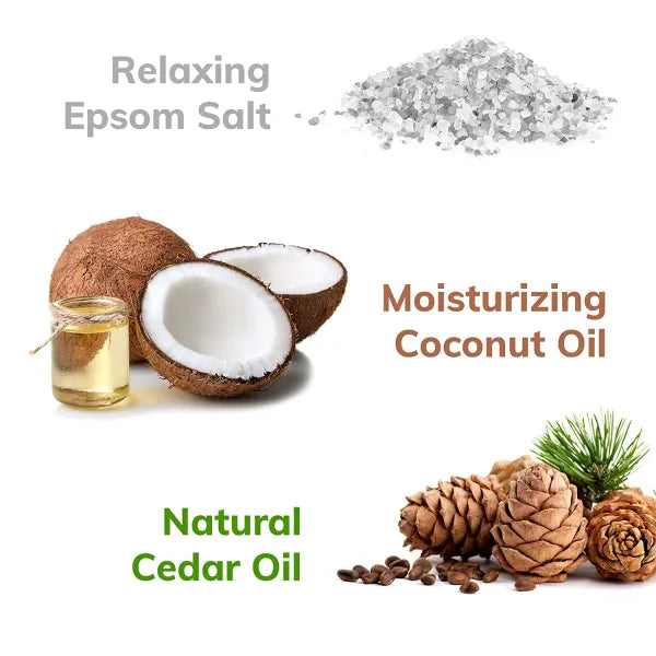 "Cedar Balsam" Organic Bath Bomb in kraft box - 5 oz