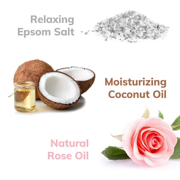 "Rose Garden" Organic Bath Bomb in kraft box - 5 oz