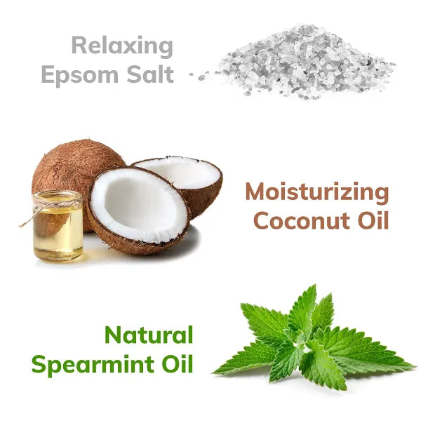 "Spearmint" Organic Bath Bomb in kraft box - 5 oz