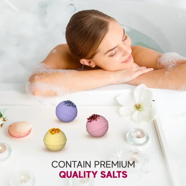 All-Natural Organic Bath Bombs - Relaxing 6 Set