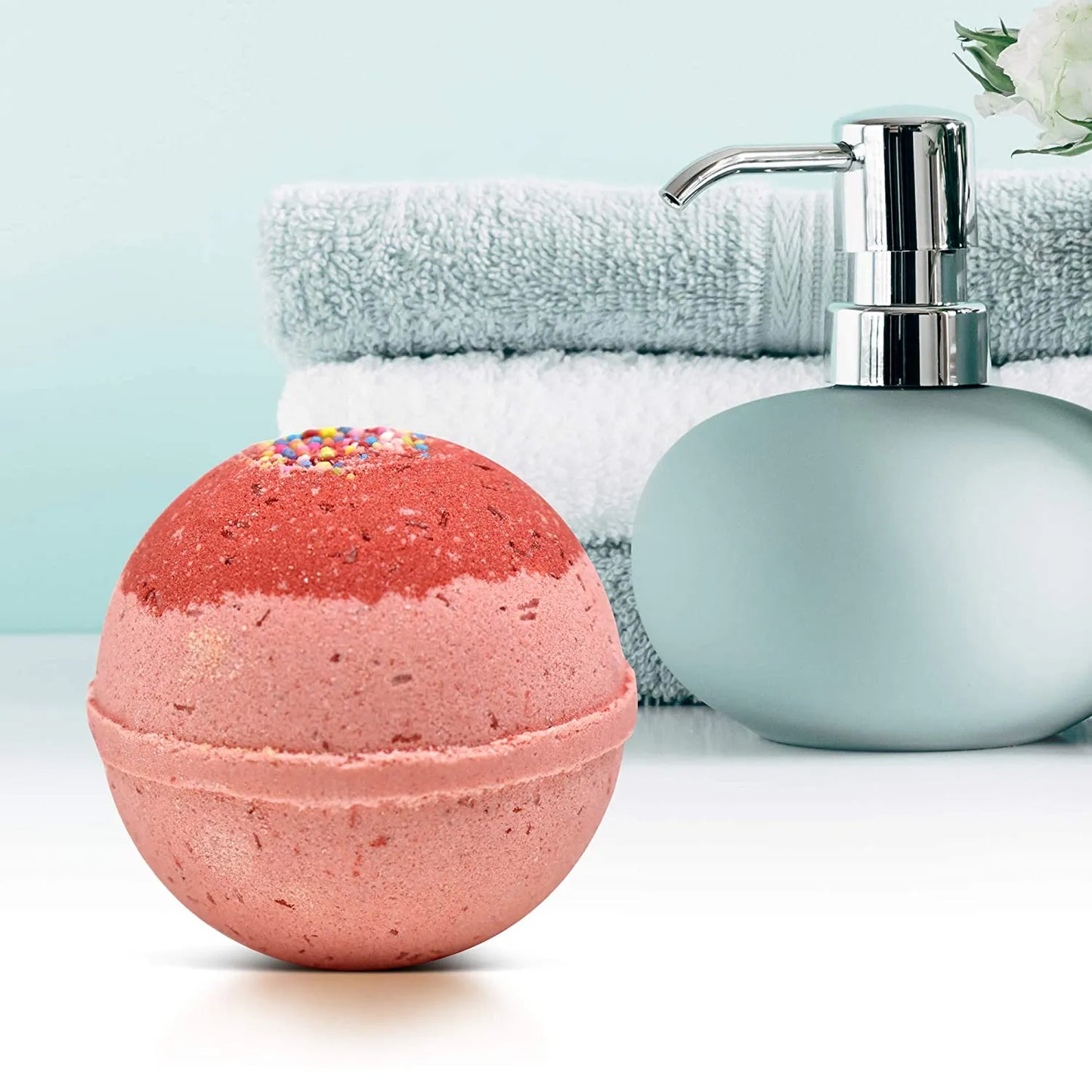 "Acai Berries & Satin" Organic Bath Bomb in kraft box - 5 oz