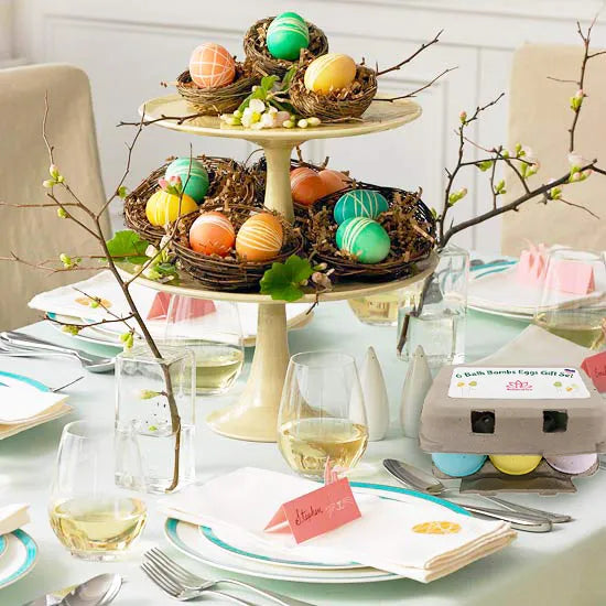 Easter Eggs Bath Bombs for Kids - 6 Pack Gift Set