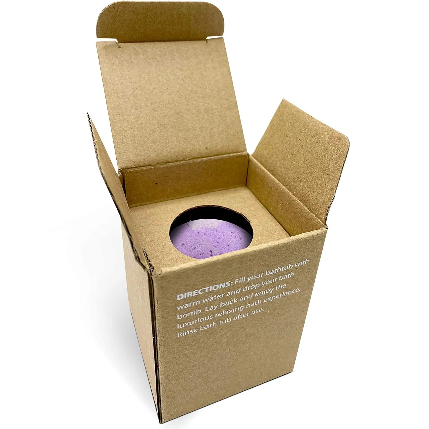 "Lavender" Organic Bath Bomb in kraft box - 5 oz