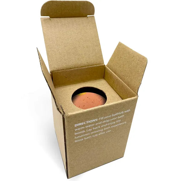 "Fruity Blend" Natural Bath Bomb in kraft box - 5 oz