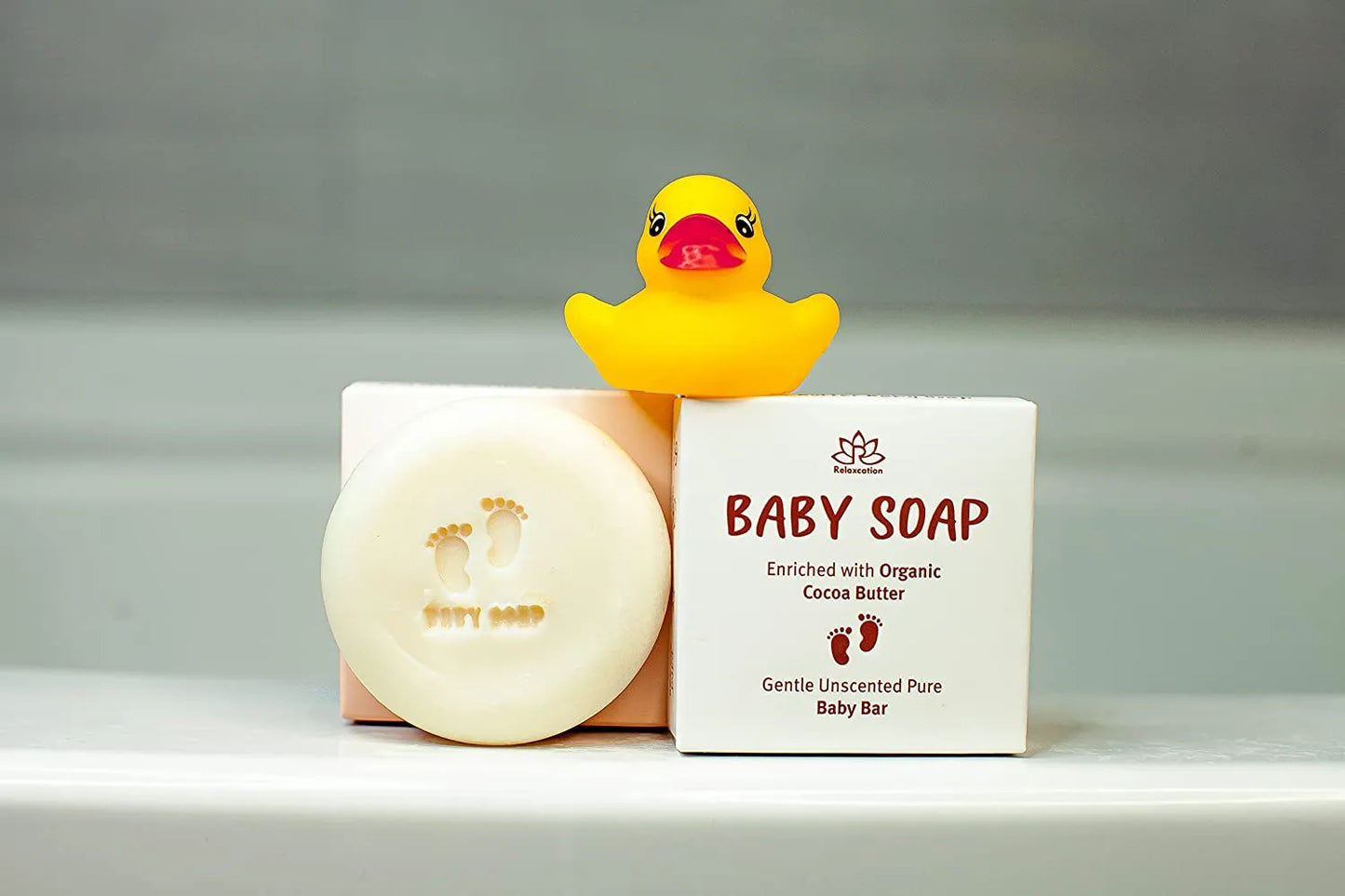 Unscented Baby Soap Bar - Only 4 Ingredients (3 Pack)